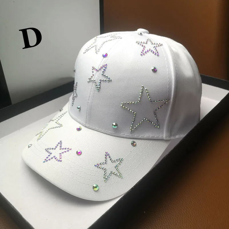 HT462 Naujas kalnų krištolas Beisbolo kepuraitę vyrų saulės skrybėlę moteriškos kepuraitės, Star Diamond hip-hop vyrų reguliuojamas Snapback Atsitiktinis Lauko Kepurės 1