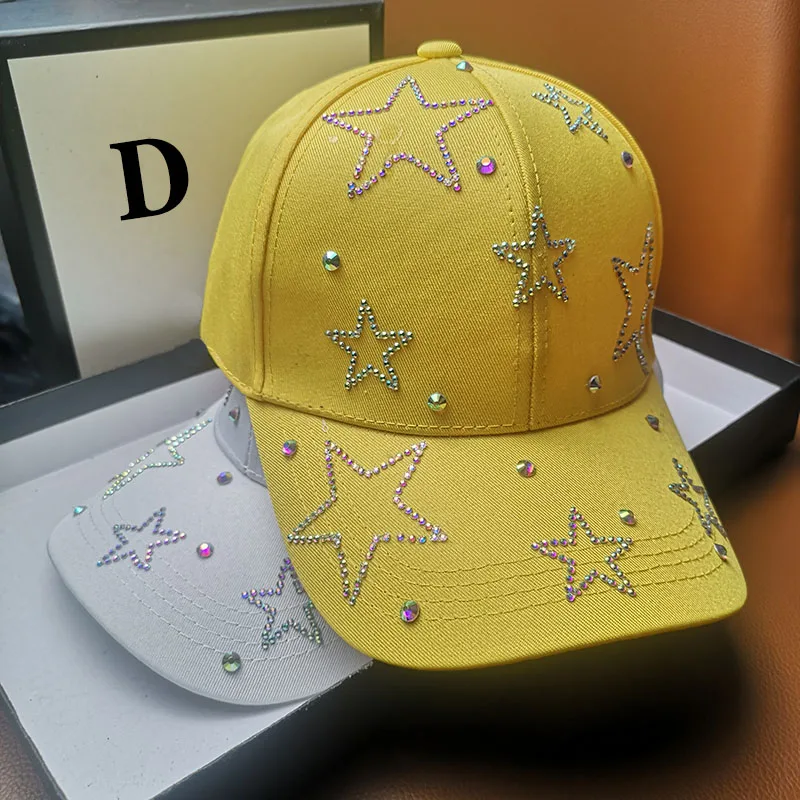 HT462 Naujas kalnų krištolas Beisbolo kepuraitę vyrų saulės skrybėlę moteriškos kepuraitės, Star Diamond hip-hop vyrų reguliuojamas Snapback Atsitiktinis Lauko Kepurės 5