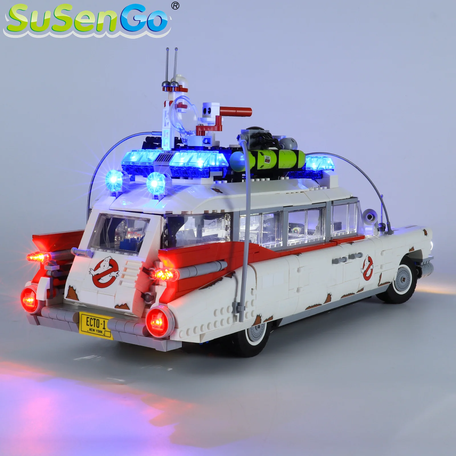 SuSenGo LED Šviesos Rinkinys 10274 Ghost Busters, ECTO-1, (Modelis Ne Komplekte) 2