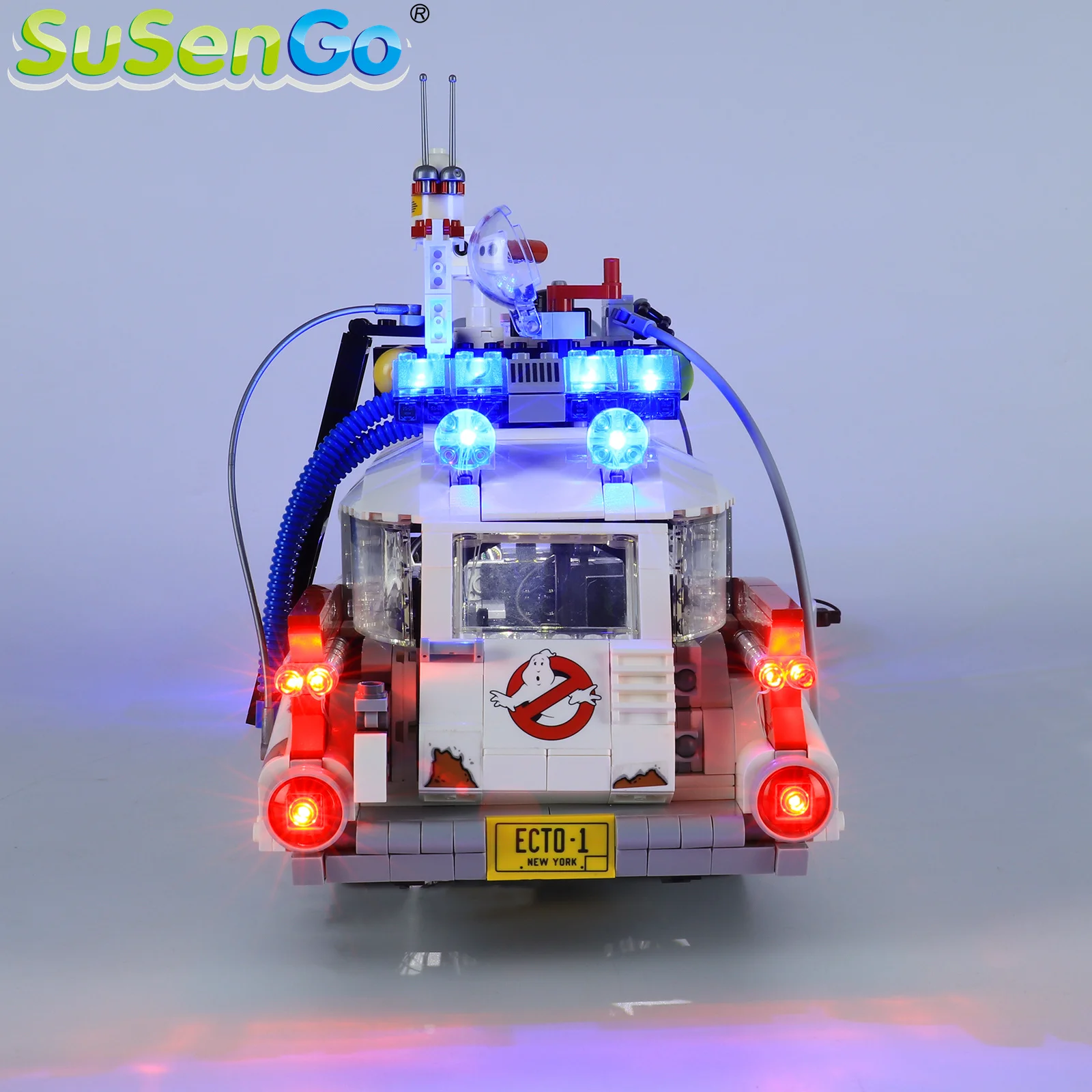 SuSenGo LED Šviesos Rinkinys 10274 Ghost Busters, ECTO-1, (Modelis Ne Komplekte) 3