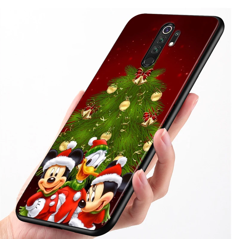 Disney Mickey Mouse Minkštos TPU Padengti Xiaomi Redmi Note10 10S 9T 9S 9 8T 8 7 6, 5A 5 4 4X Premjero Pro Max Black Telefono dėklas 5