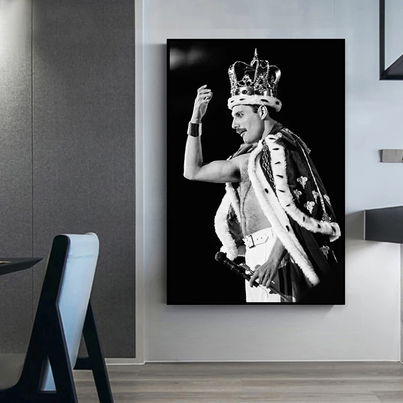 Killer QUEEN - Freddie Mercury Legenda Drobės Paveikslai Skandinavijos Plakatai ir Spausdina Sienos Menas Nuotraukas Gyvenimo Namų Dekoro 4