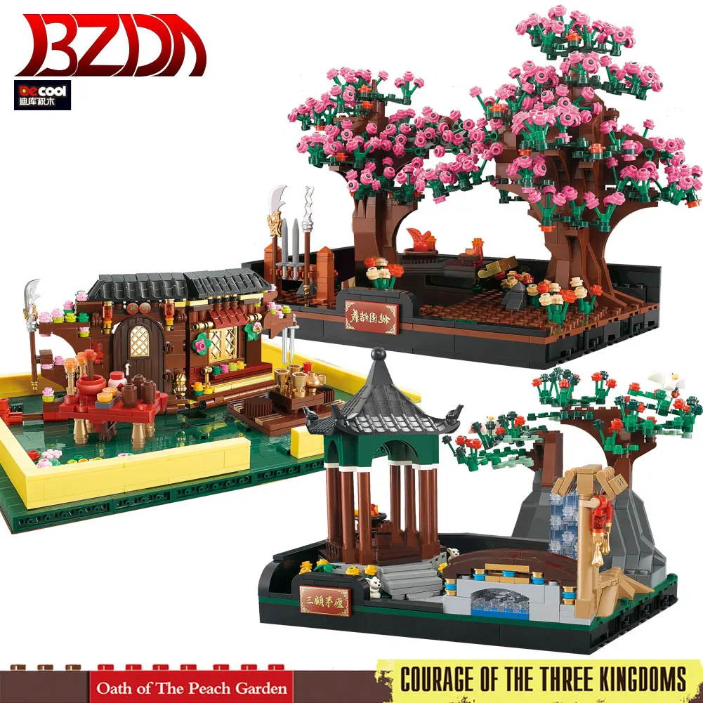 BZDA Trijų Karalysčių Tema Serijos Istorinio Pastato Blokus Lėlės Modelis CaoCao ZhaoYun Plytų Kalėdų Dovanos Vaikams Žaislų Gimtadienis 0