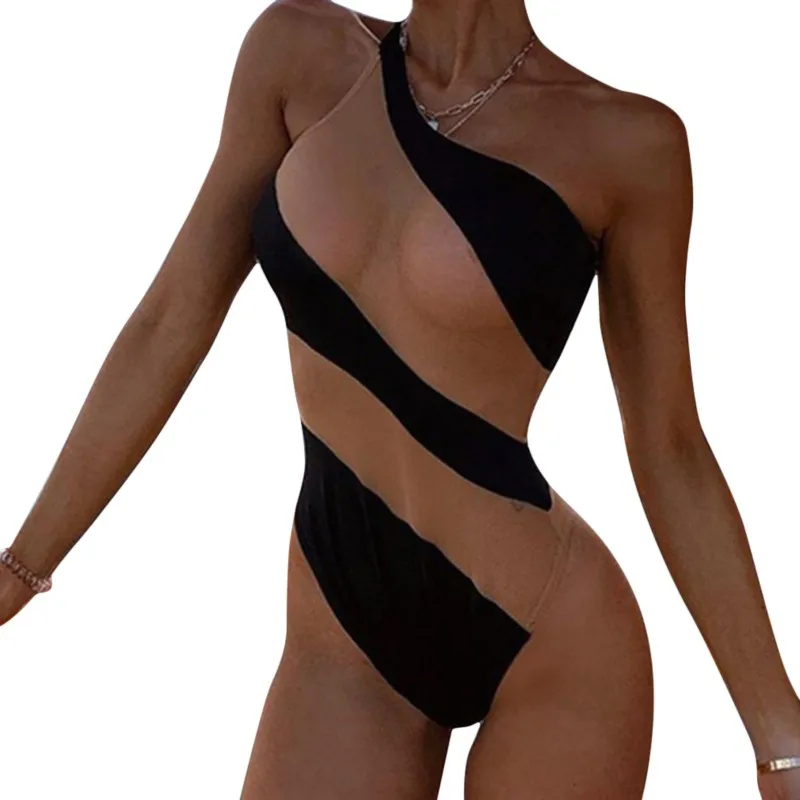 Seksualus, Moterų maudymosi kostiumėlį Didelis Dydis Vienas Gabalas Akių Monokini Bikini Push-Up maudymosi kostiumėlį, Maudymosi Kostiumą, maudymosi Kostiumėliai, Bikini Paplūdimys 1
