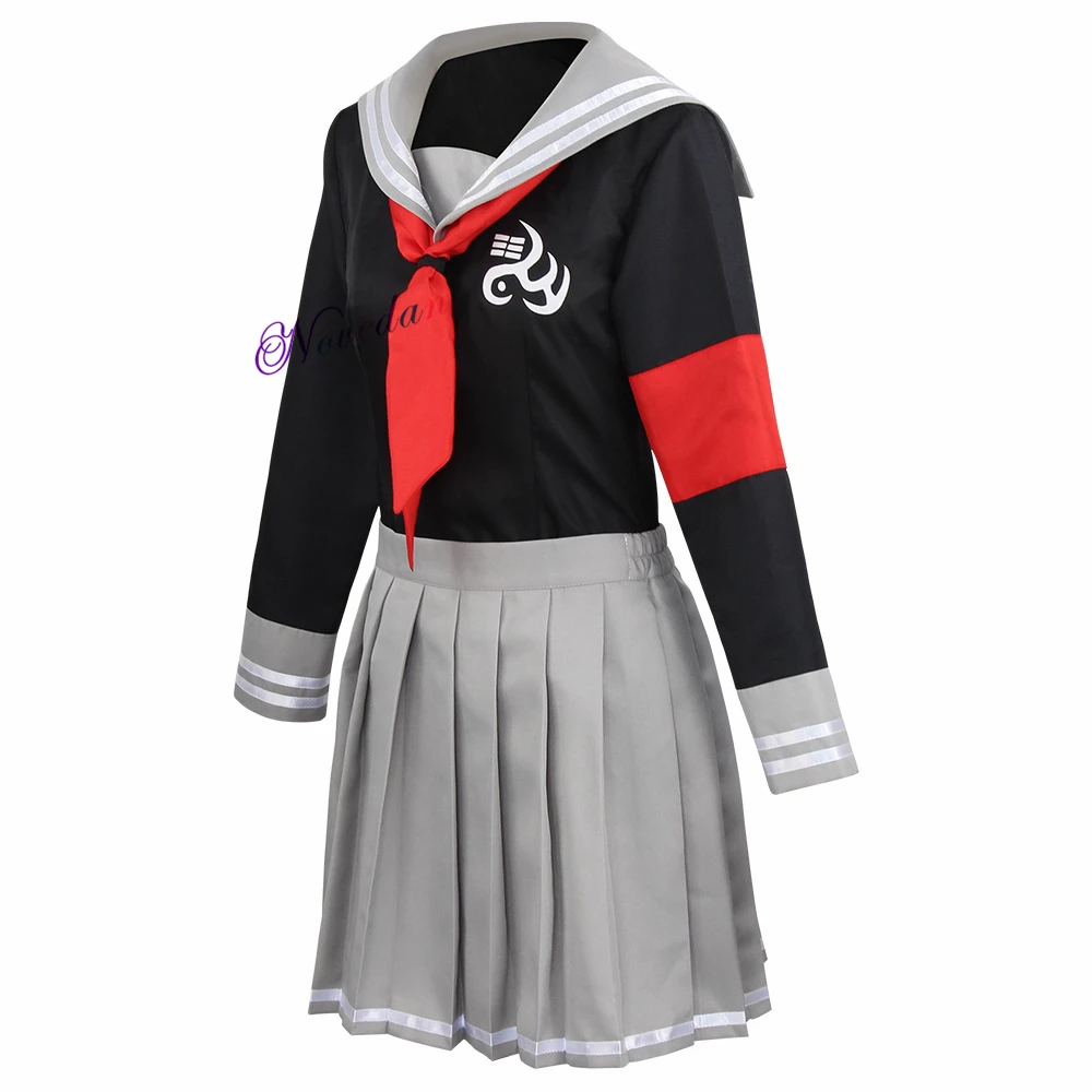 Anime Danganronpa Peko Pekoyama Cosplay Kostiumų JK Schlool Vienodas Sailor Kostiumas Viršuje, Sijonas Perukas, Akiniai 0