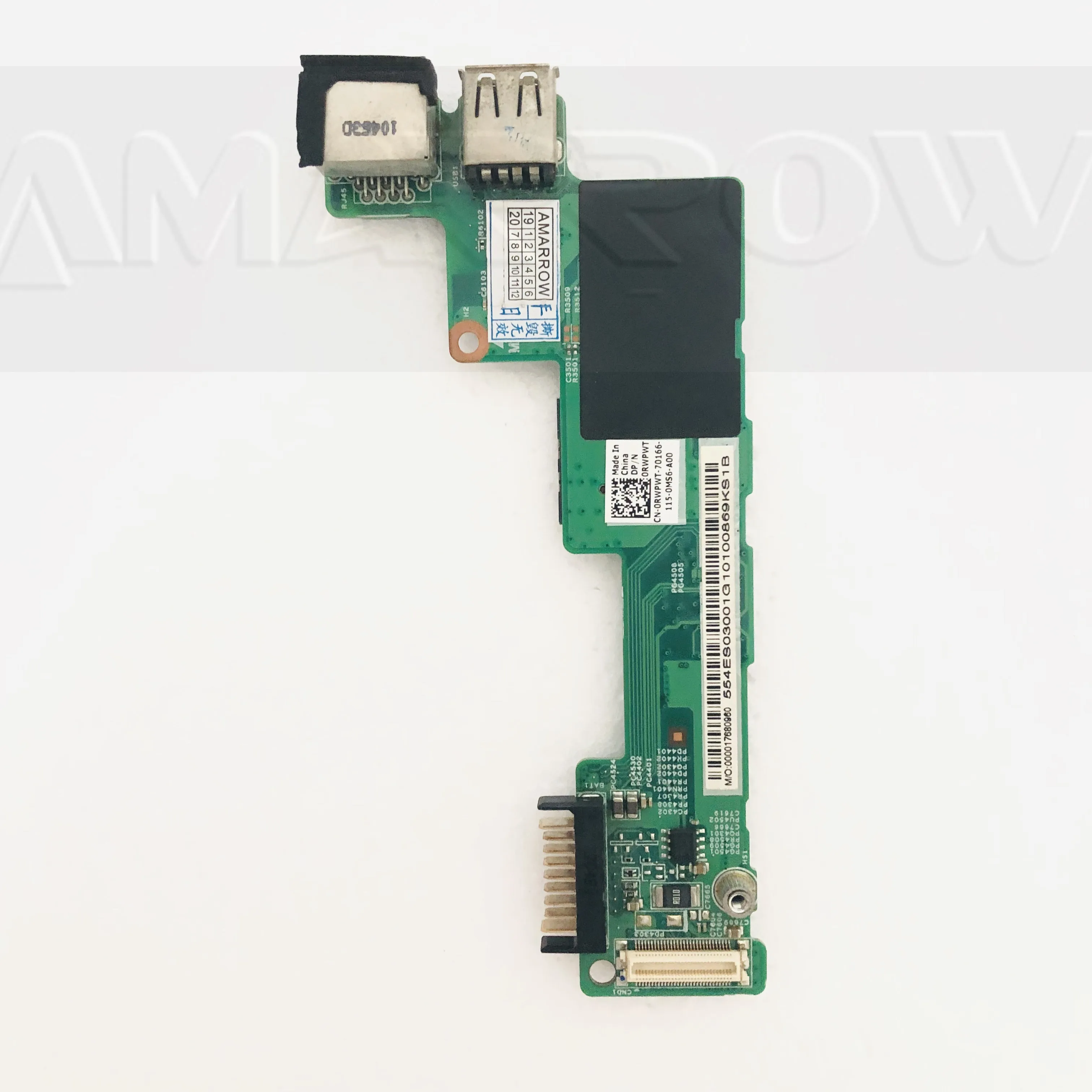 Originalus nemokamas pristatymas DELL Vostro V3400 3400 USB Ethernet įkroviklis Valdybos USB valdybos 0RWPWT 2