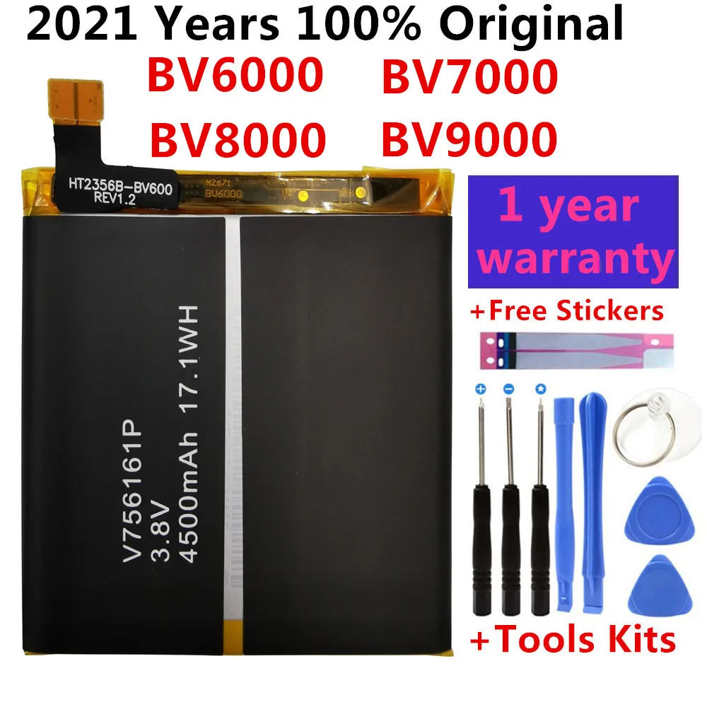 Originalas Nauja Baterija Blackview BV6000 BV6000S BV7000 BV8000 BV9000 Pro Batterie Bateria Telefono baterijas +Nemokamas Įrankiai 1