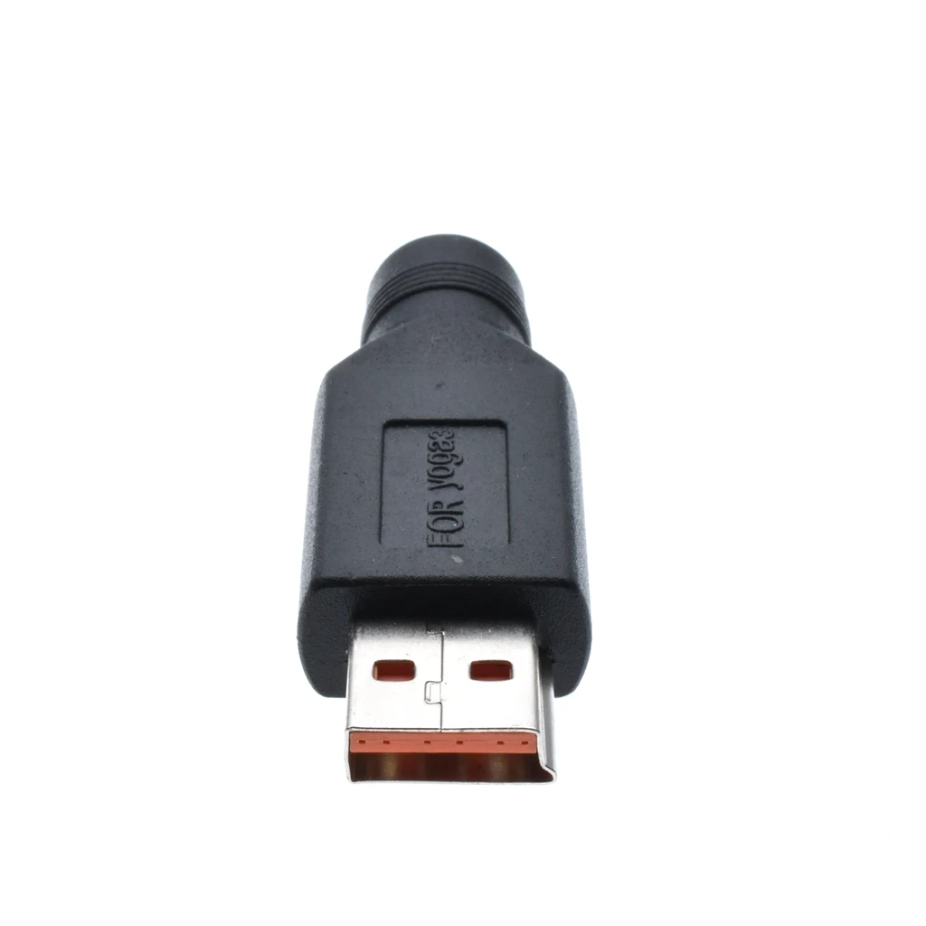 Nuolatinės SROVĖS 5.5x2.1mm Konverteris Adapterio Kištukas DC Moteris USB kištukinė Jungtis Lenovo Jogos 3 Male 4