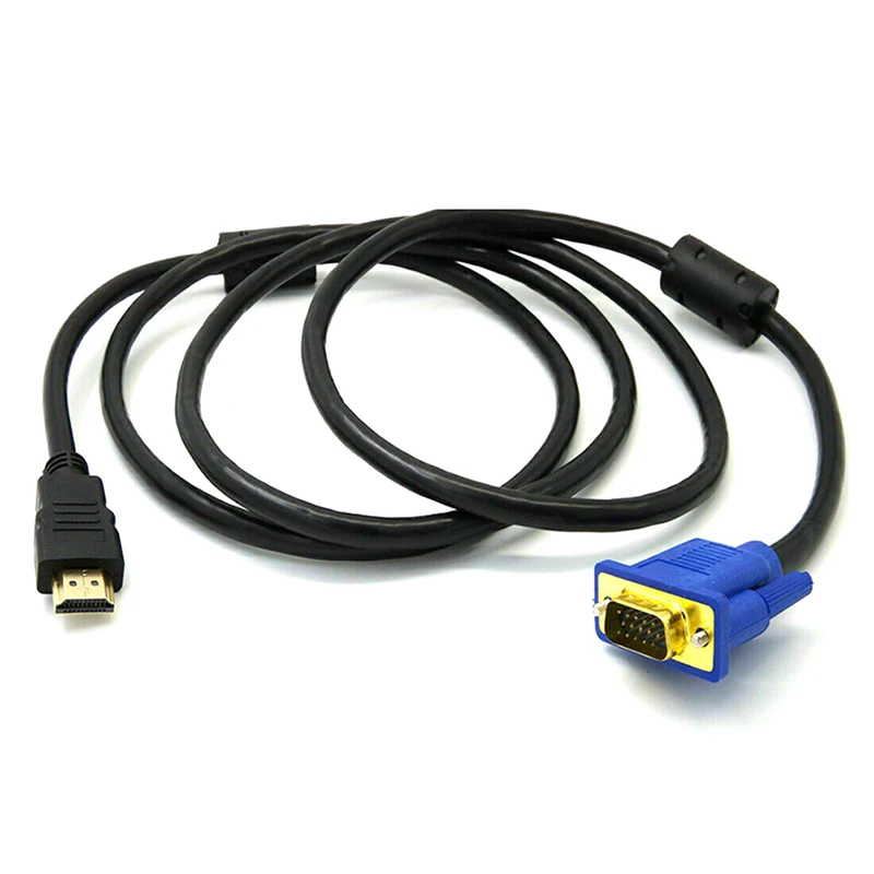 HDMI suderinamus Male VGA Male Perdavimo Laidas HDTV Vaizdo Keitiklis Adapteris Aux Kabelis Didelio Greičio HDMI suderinamus Kabelis 5