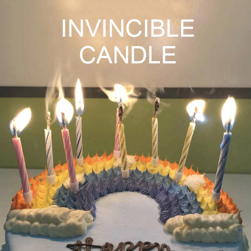 10 Vnt./daug Magija Relighting Žvakės Sudėtinga Gimtadienio Amžinąjį Pučia Žvakės Gimtadienio Pokštas Tortas Dekoro Vaikai Juokinga Prekes 0