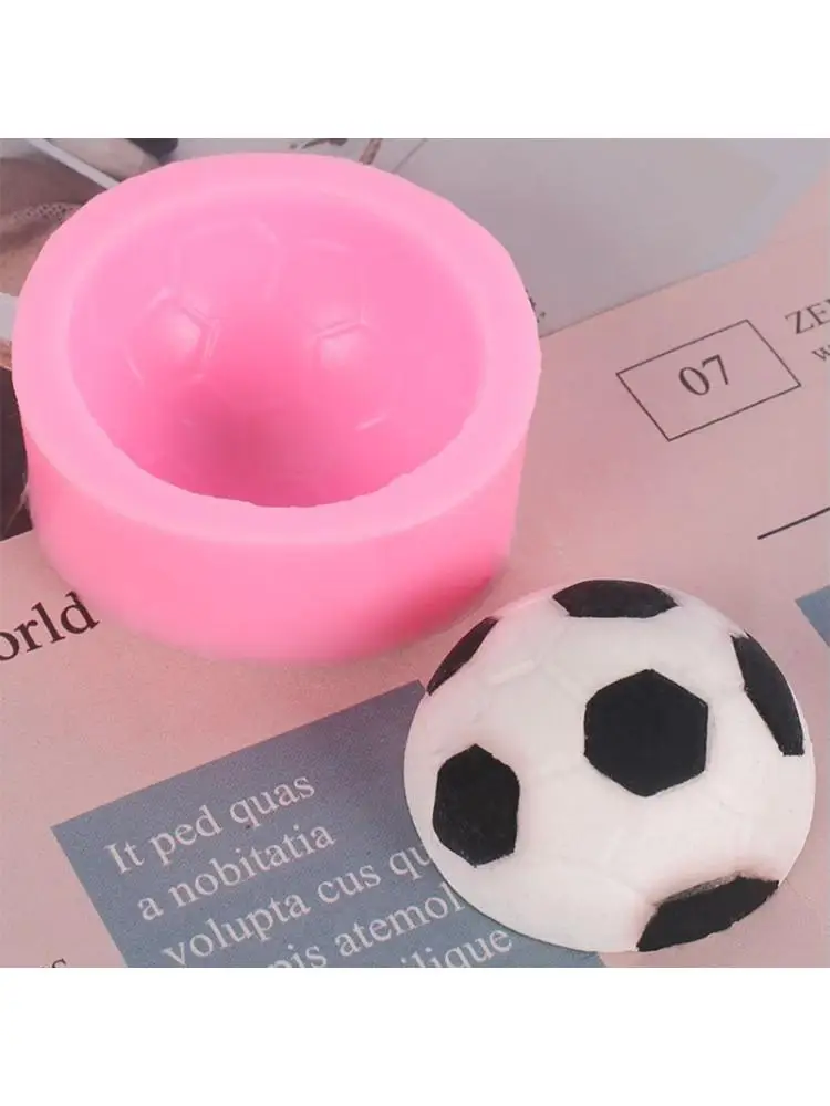 3D Silikoninis Minkštas Pelėsių Šokolado Polimero Molis Cupcake Topper Dekoro,Futbolas 1
