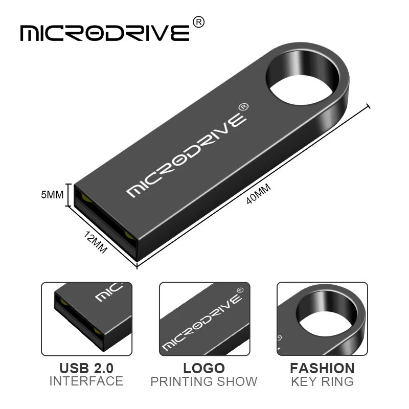 Metalo USB Flash Drive 64gb Pen Drive 16GB 8GB, USB 2.0 Flash Memory Stick Pendrive 32gb 128gb vandeniui Pen Drive usb diską 3