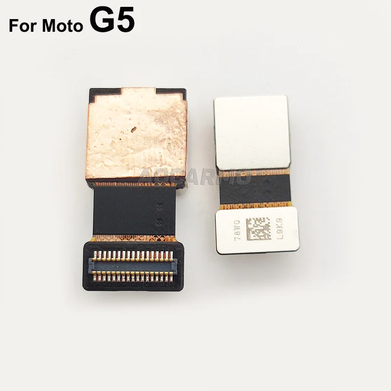 Aocarmo Priekinė Kamera Atgal Galiniai Didelis Susiduria Kamera, Skirta Motorola Moto G5 Pakeitimo Dalis 0
