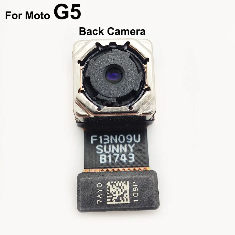 Aocarmo Priekinė Kamera Atgal Galiniai Didelis Susiduria Kamera, Skirta Motorola Moto G5 Pakeitimo Dalis 3