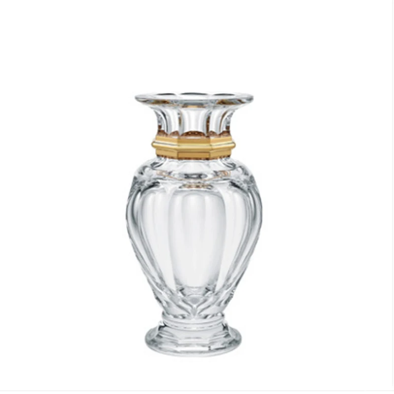 Šiaurės Džiovintų Gėlių Vaza aikštėje kristalų Skaidri vaza smulkaus ir vidutinio ovalo formos vaza, dovanų dėžutėje 4