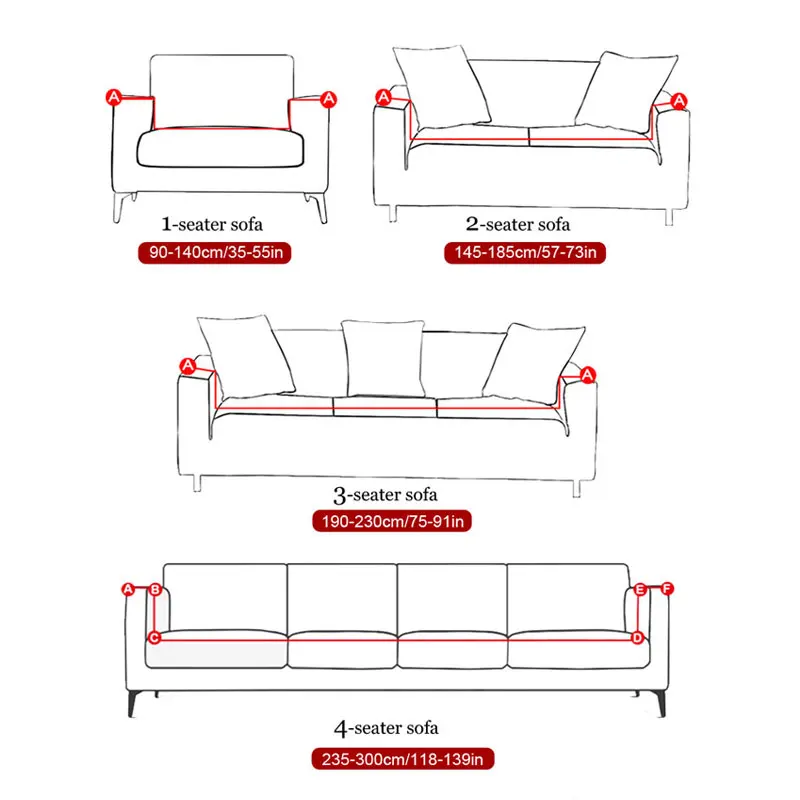 MKZOOM sofos padengti elastinga spandex sofa padengti kambarį sekcija, sofa-slipcover ruožas L formos sofa-lova, fotelis, sofa - 0