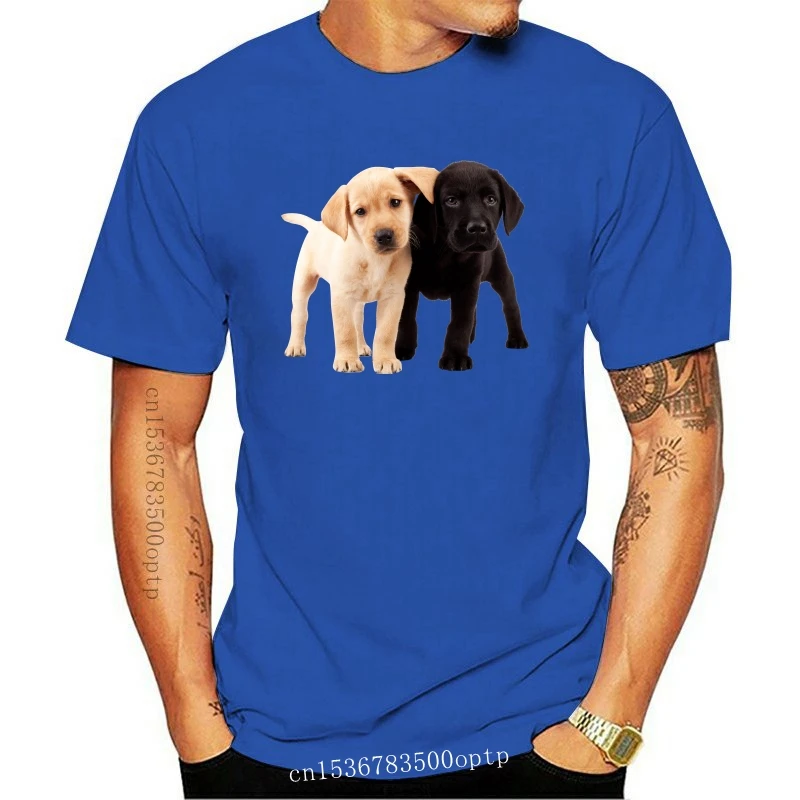 Labradoro Šuo Marškinėliai Baltos ir Juodos spalvos Šuniukai Viršų 0