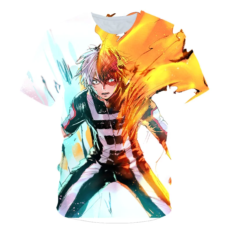 Mano Herojus akademinės bendruomenės Anime T-Shirt Midoriya Izuku Cosplay Marškinėliai Atsitiktinis Patogiai 3DT Boku No Herojus akademinės bendruomenės 3