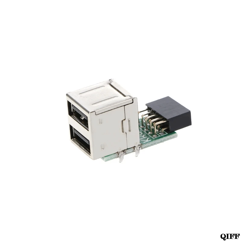 Lašas Laivas&Didmeninė Vidaus Plokštė 9Pin 2 Port USB 2.0 Moterų Adapteris Keitiklis PCB Lenta APR28 4