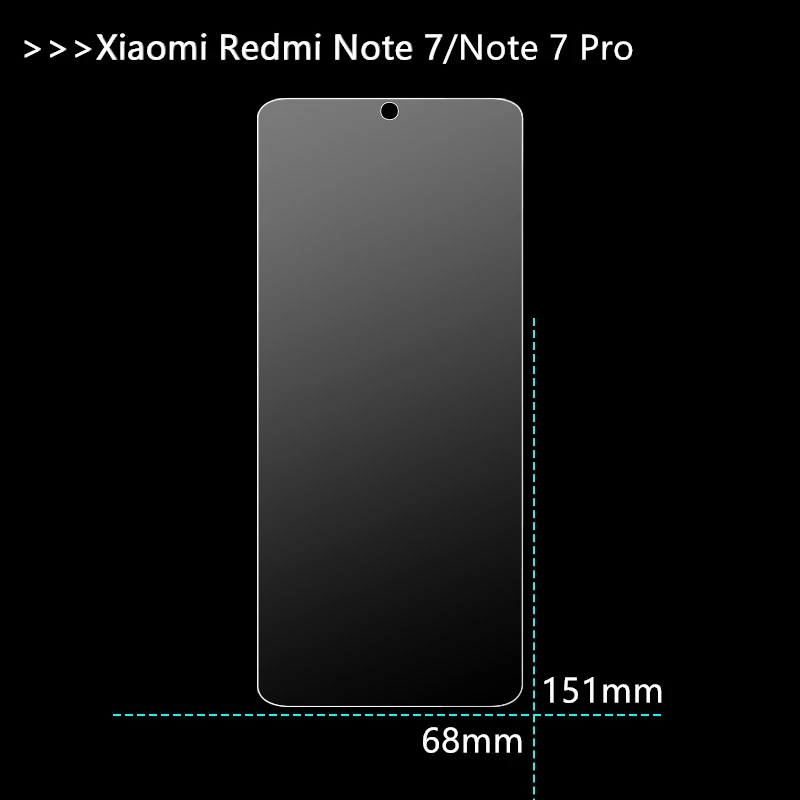 2VNT Skirti Screen Protector Xiaomi Redmi 7 Pastaba Pro Grūdintas Stiklas 9H Grūdinto Stiklo Redmi 7 Pastaba Pro Apsauginės Plėvelės 1