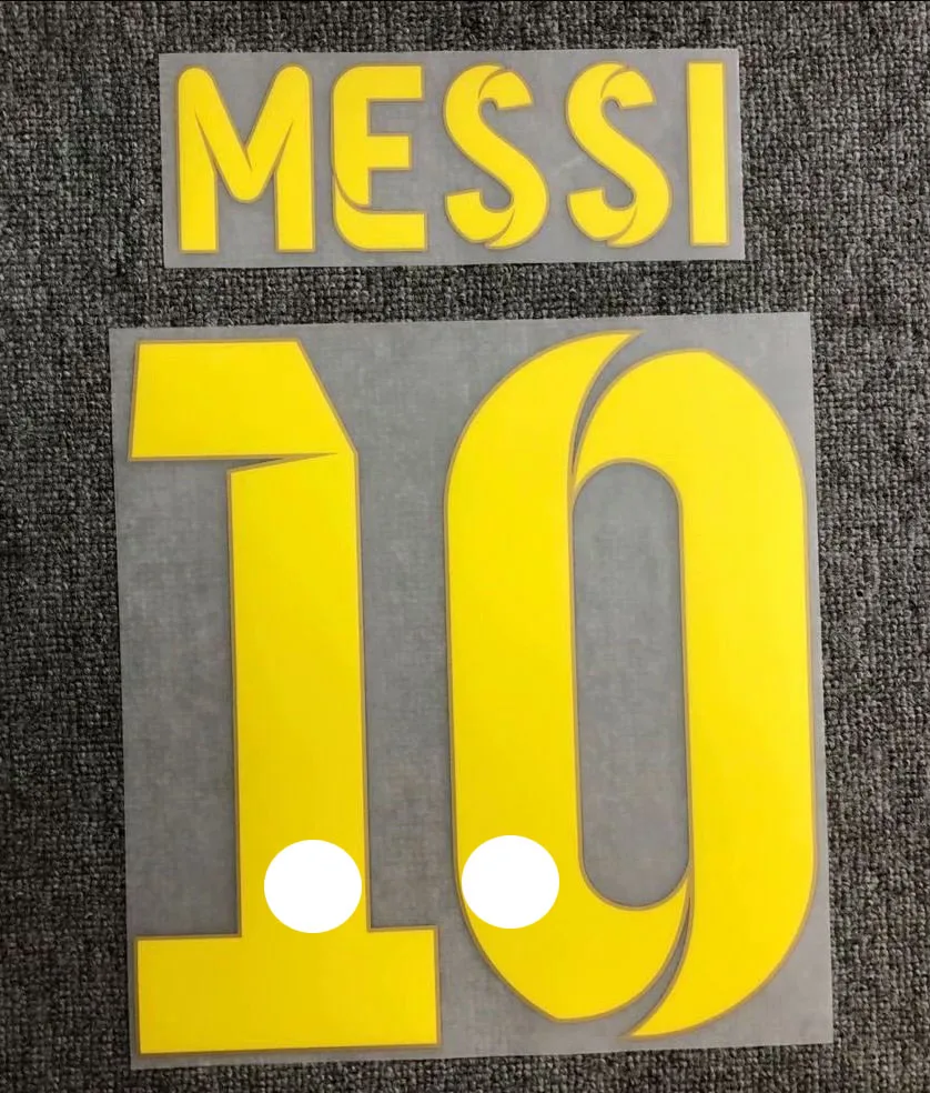 2012-2013 Nameset Neymar JR Messi Xavi Kamenis David Villa Nameset Spausdinimo Futbolo Pleistras Ženklelis 3