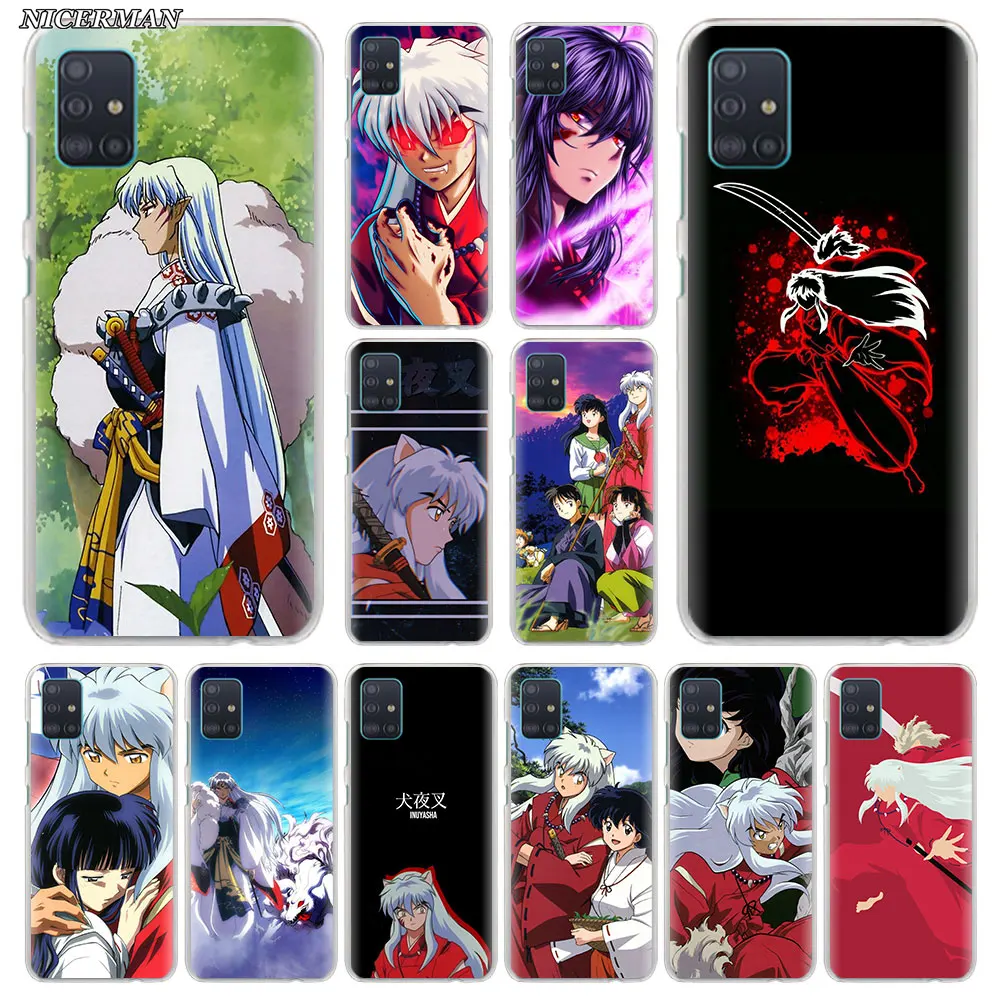 Anime Inuyasha Telefono dėklas Samsung Galaxy A51 A71 A11 A21s A31 A41 A42 5G A91 A01 A12 Sunku VNT Padengti Fundas Rubisafe 2
