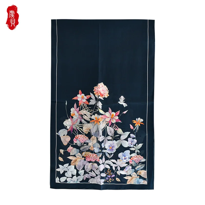 Kinų stiliaus Ilgas šalikas moterims natūralaus šilko satino šalikai mados karšto parduoti Prekės foulard lady skara motina ar žmona dovanos 2