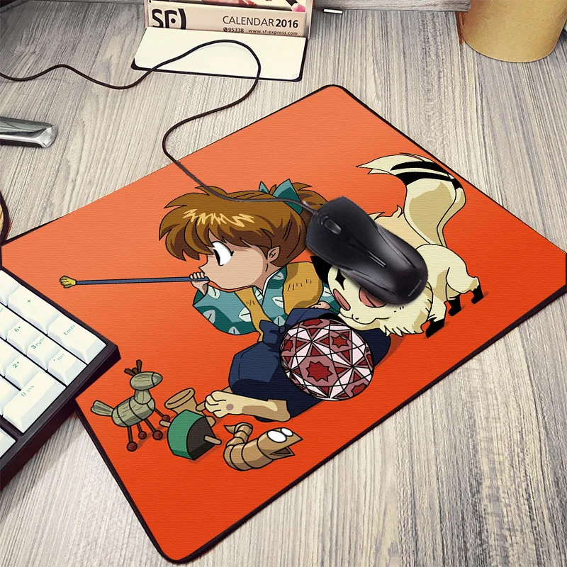 Gražus Anime Komiksų Merginos Kimono Ragana Kikyo Animacija Modelio Kompiuteris Mousepads Inuyasha Pc Notebook Mini Tablemat 2
