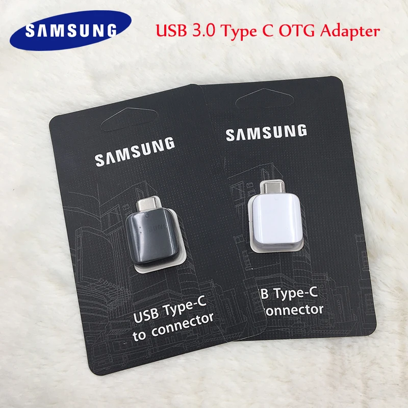 Originalus USB C Tipo OTG Adapteris, Skirtas Samsung Galaxy S10 S20 S8 S9 plus pastaba 8 9 10 A70 A50 Paramos Pen Drive/U Disko/Pelės/Gamepad 2