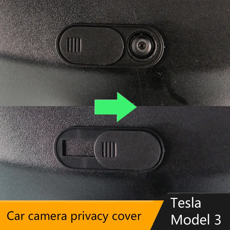 1PCS Saugumo Automobilių Reikmenys Shield Privatumo Apsaugos Patvarus Įrankiai Plonas Kameros Dangtelį, Automobilio Kamera Tesla Model 3 2017-2020 1