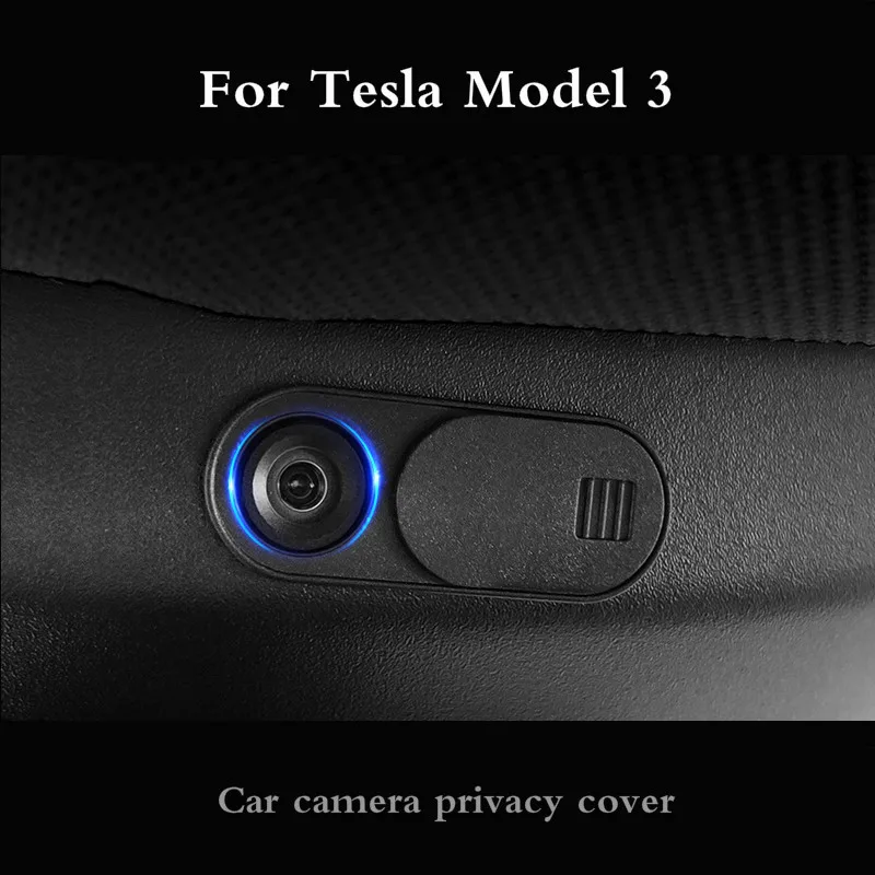 1PCS Saugumo Automobilių Reikmenys Shield Privatumo Apsaugos Patvarus Įrankiai Plonas Kameros Dangtelį, Automobilio Kamera Tesla Model 3 2017-2020 5