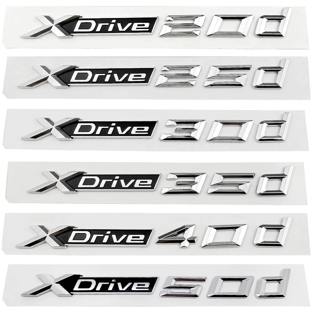 XDrive 20d 25d 30d 35d 40d 50d Kamieno Pusėje Logotipas, Emblema Lipdukas BMW 2 3 4 5 6 7 Serijos X1 X2 X3 X4 X5 X6 X7 M1 M2 M3 M4 M5 M6 3