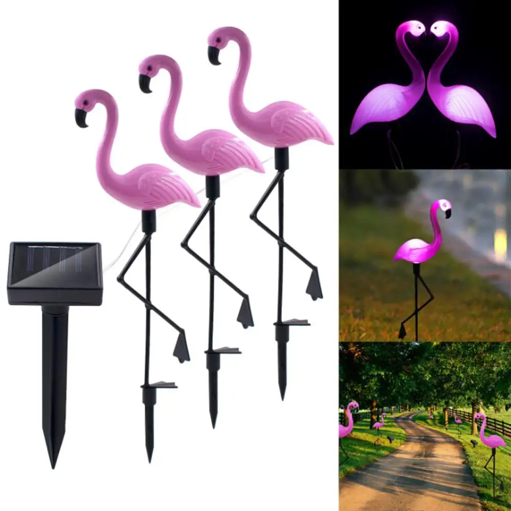 Studyset LED Saulės Šviesos Flamingo Vejos Lempa Saulės šviesą, Sodas, Lauko Vandeniui Vejos Kraštovaizdžio Puošmena Apšvietimas 0