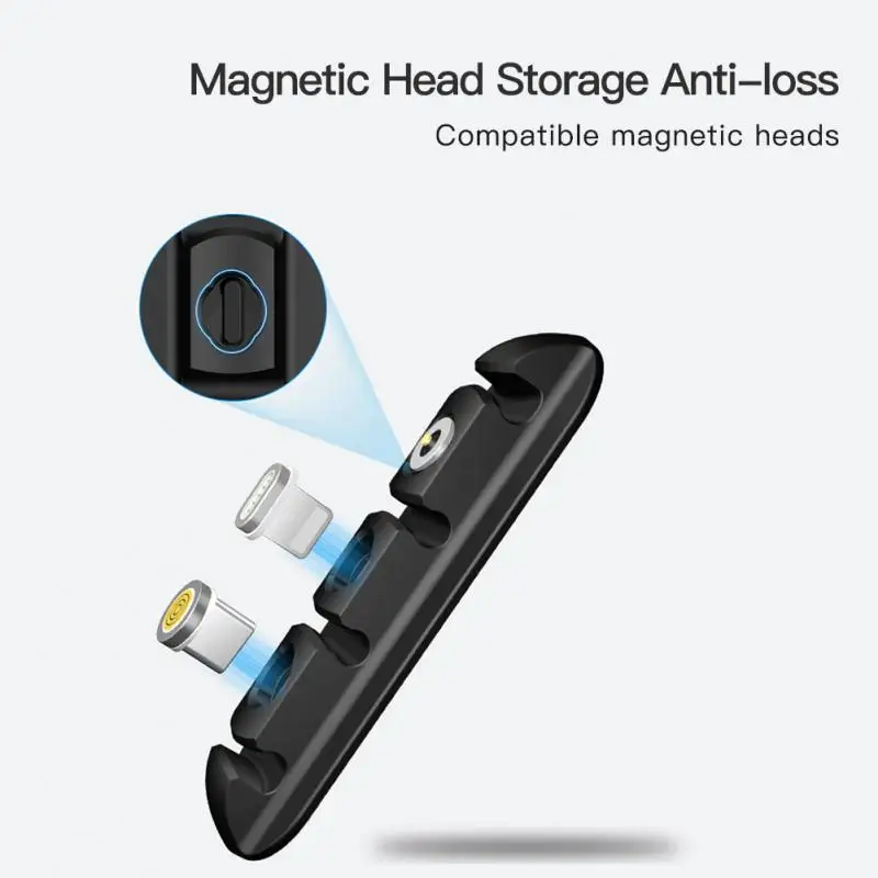 Magnetiniai Valdymo Kabelis USB Kabeliai Turėtojas Silikono Lankstus Darbalaukio Įrašus, Garso Ausinių Laido Organizatorius Kabelių Organizatorius 5