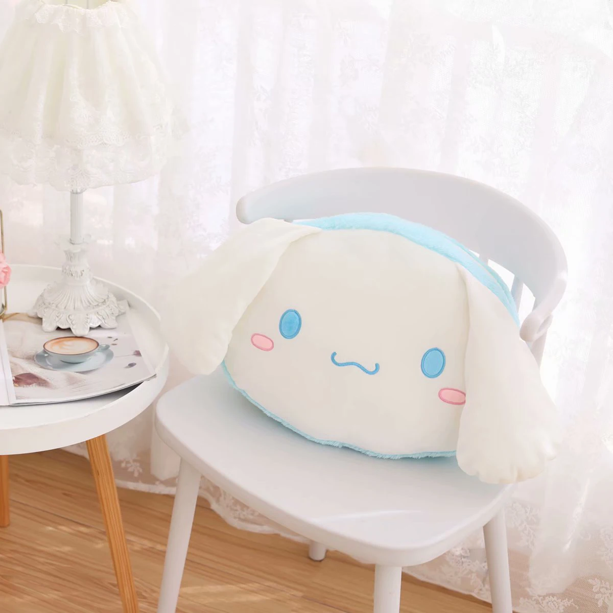 Anime Cinnamoroll Melodija Kuromi Pliušas Pagalvės Mielas Gyvūnų Įdaryti Pagalvės Lovely Cat Sofa Apdailos Lėlės Dovana Mergaitė 5