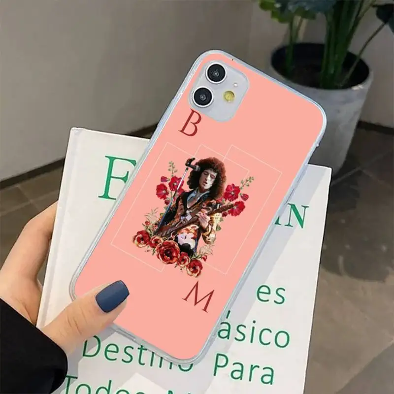 FHNBLJ roko dainininkas Funky Freddie Mercury Pop Karalienė Telefono dėklas skirtas iPhone 8 7 6 6S Plus X 5S SE 2020 XR 11 12 pro XS MAX 2