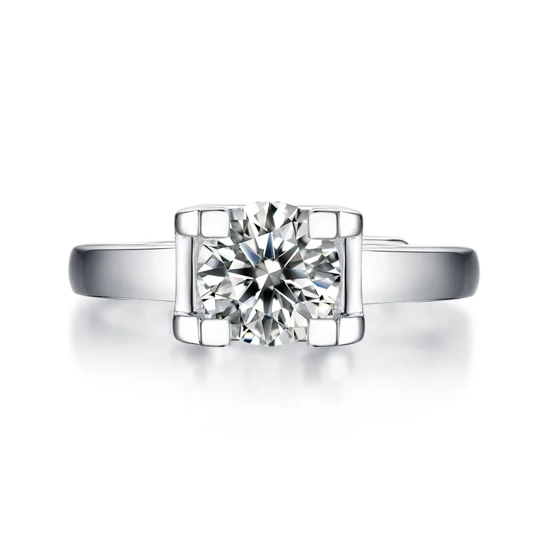 Jellystory prabanga 925 sterlingas sidabro papuošalai žavesio žiedas su moissanite moterų, vyrų vestuvių pažadas šalies dovanų didmeninės žiedas 0