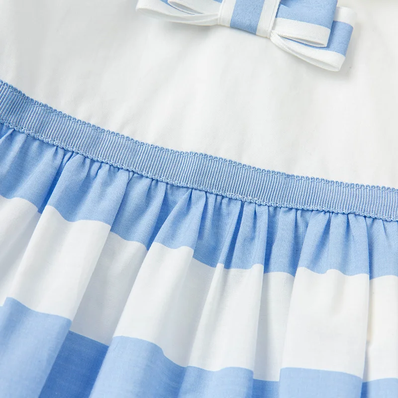 DBS16809 dave bella vasaros baby girl mielas lankas dryžuotas spausdinti suknelė vaikų mados šalis suknelė vaikams kūdikiams lolita drabužiai 0