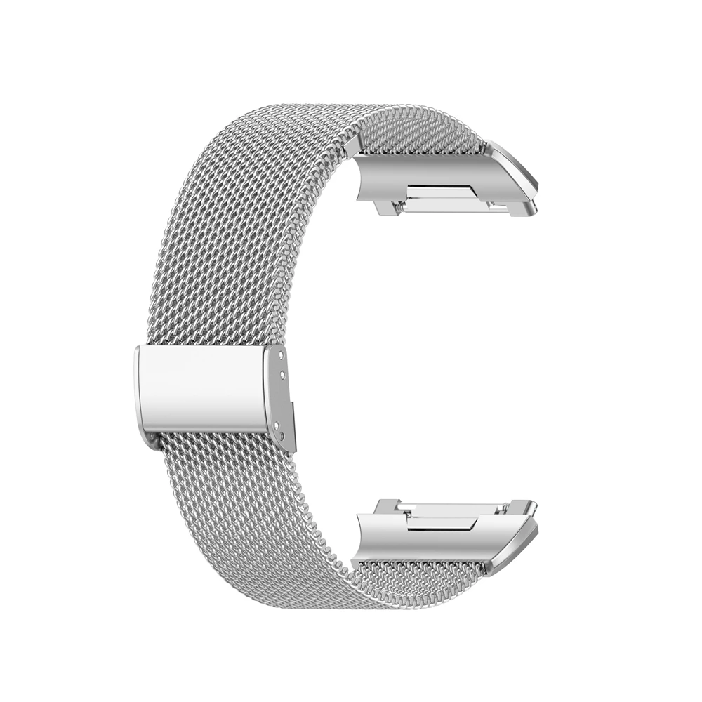 Pakeisti Fitbit Joninių Smart Watch Band Nerūdijančio Plieno Tinklelio, Rankogaliai S/L Dydžio Vyrams, Moterims, Metalo Riešo Dirželis 2