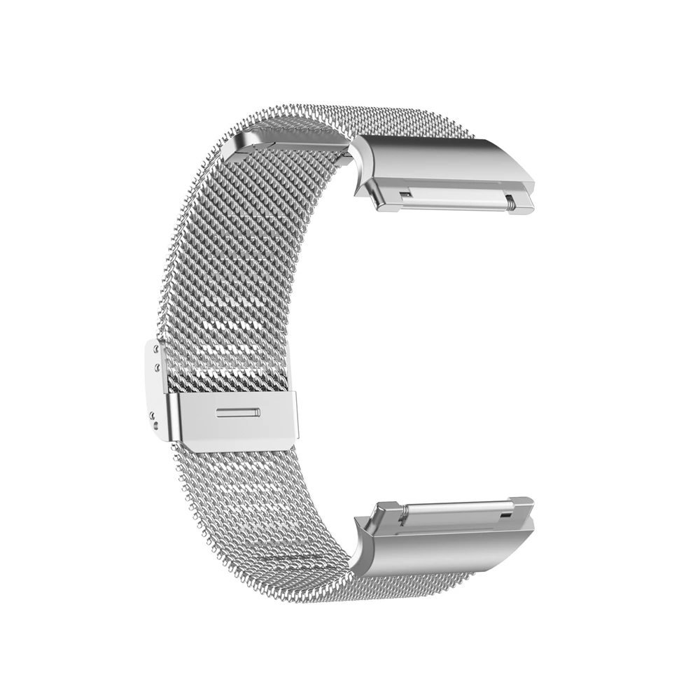 Pakeisti Fitbit Joninių Smart Watch Band Nerūdijančio Plieno Tinklelio, Rankogaliai S/L Dydžio Vyrams, Moterims, Metalo Riešo Dirželis 4
