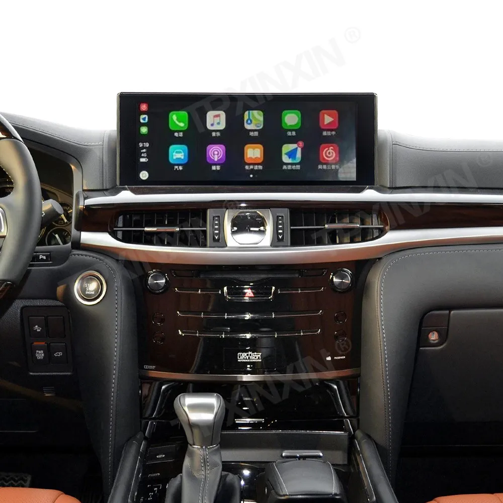 Belaidžio Carplay 128G Už Lexus LX570 2016 2017-2021 Automobilio Multimedijos Grotuvas GPS Navigaciją magnetofonas Radijas Stereo 4G LTE 0