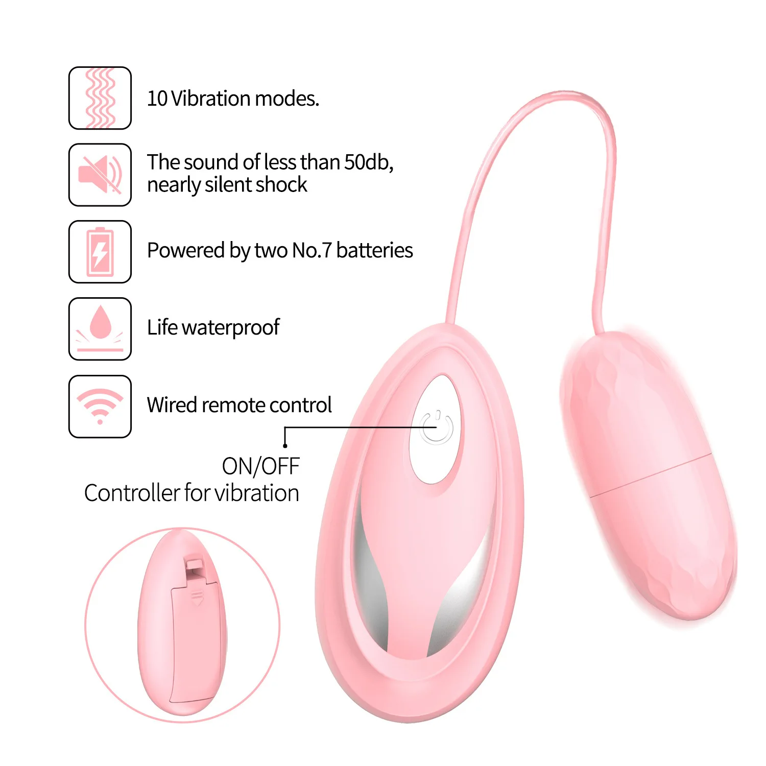 Galingas Vibruojantis Kiaušinėlis, 10 Greičio Klitorio Stimuliatorius G-Spot Makšties Massager Kulka Vibratoriai Sekso Žaislai Moterims 1