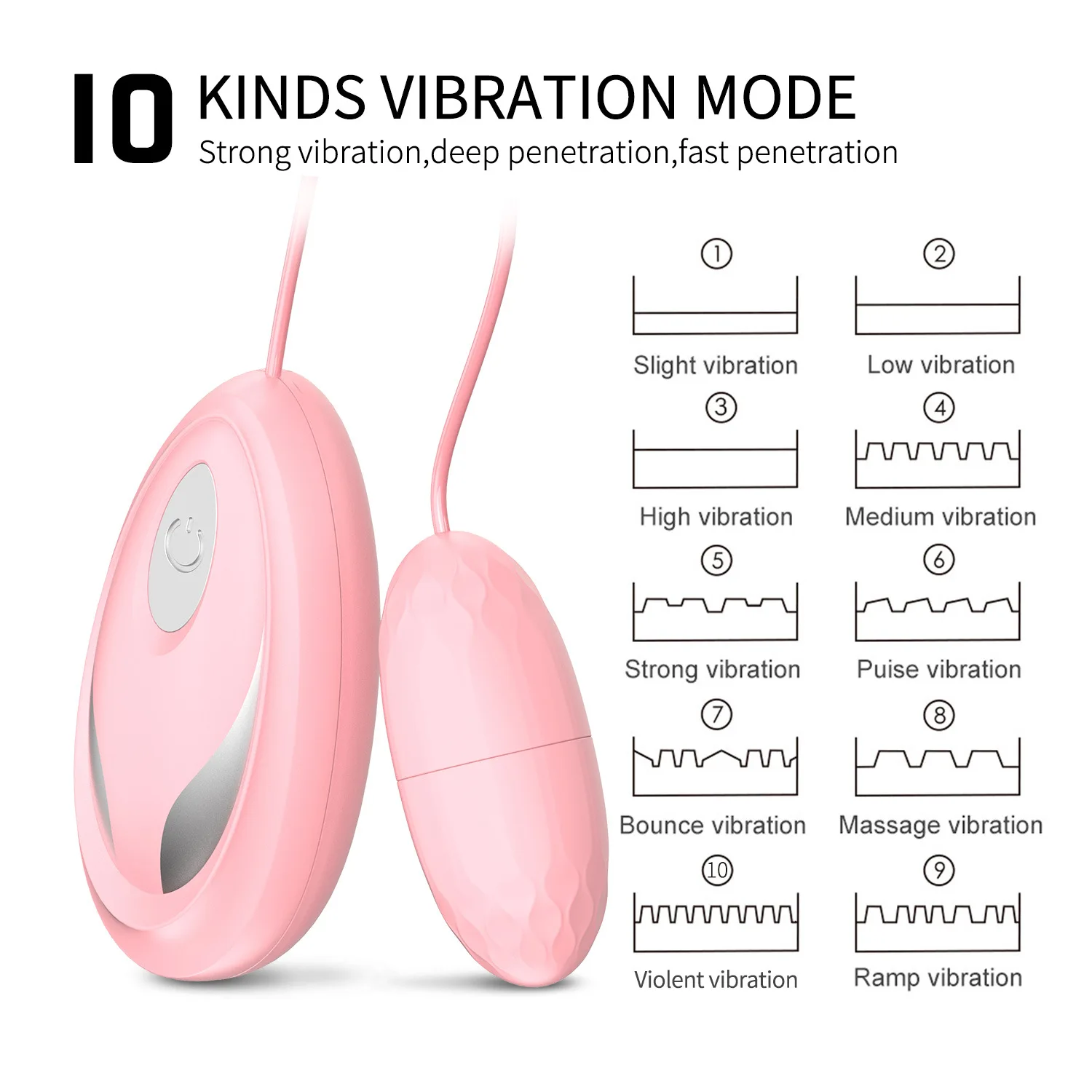 Galingas Vibruojantis Kiaušinėlis, 10 Greičio Klitorio Stimuliatorius G-Spot Makšties Massager Kulka Vibratoriai Sekso Žaislai Moterims 4