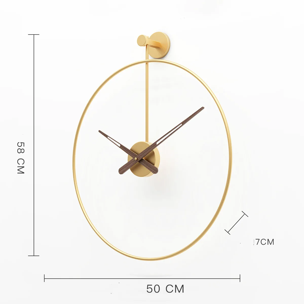 Didelių 3D Aukso Prabangus Sieninis Laikrodis Metalinis Sieninis Laikrodis Modernus Dizainas Kambarį Apdaila Geležies Asmenybės Laikrodžiai, Namų Dekoro Dovana 1