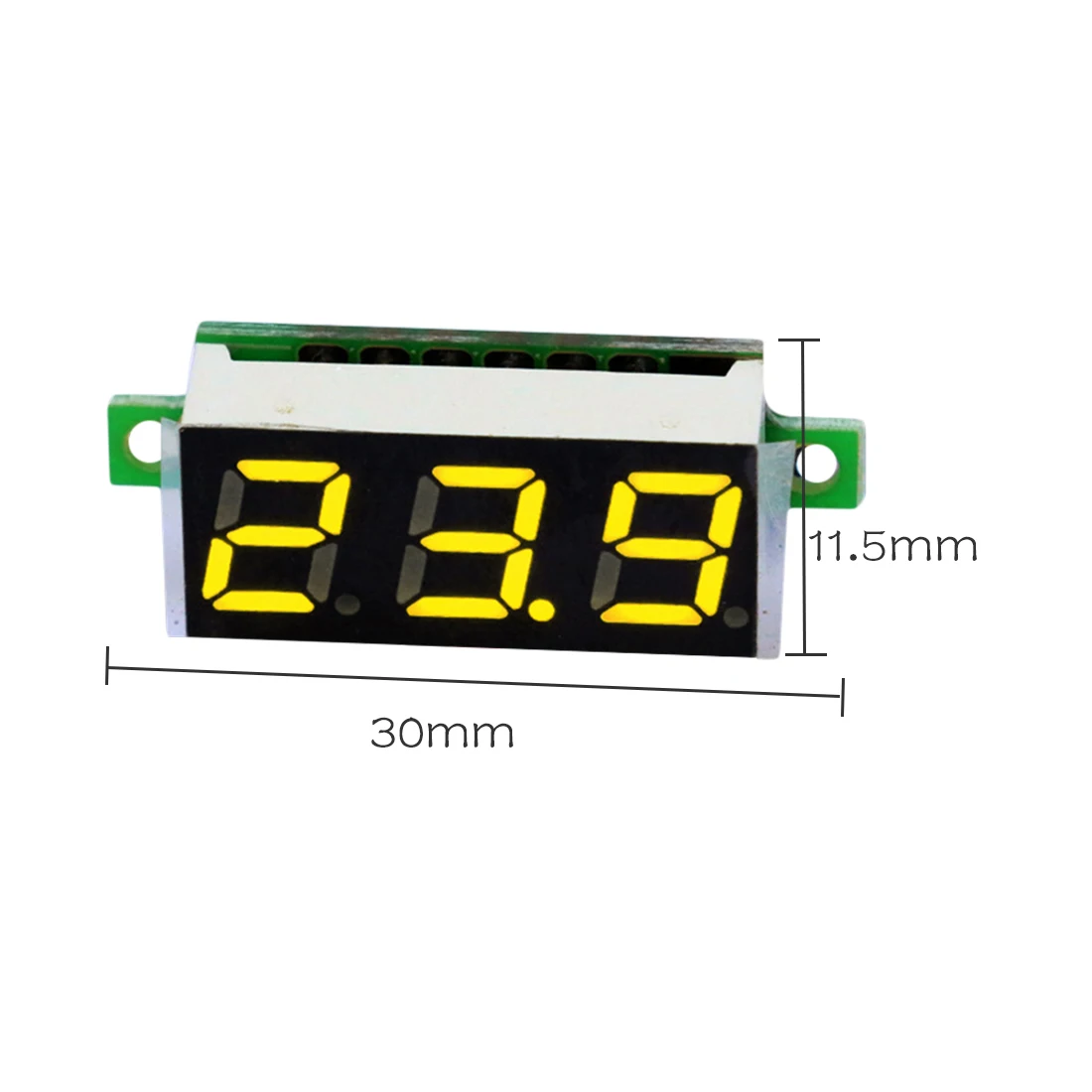 Mini Digital Voltmeter Įtampos Testeris, Matuoklis 0.28 Colių 2.5 V-30 V LED Ekranas Elektroninis Dalys, Reikmenys, Skaitmeninis Displėjus, Voltmeter 4