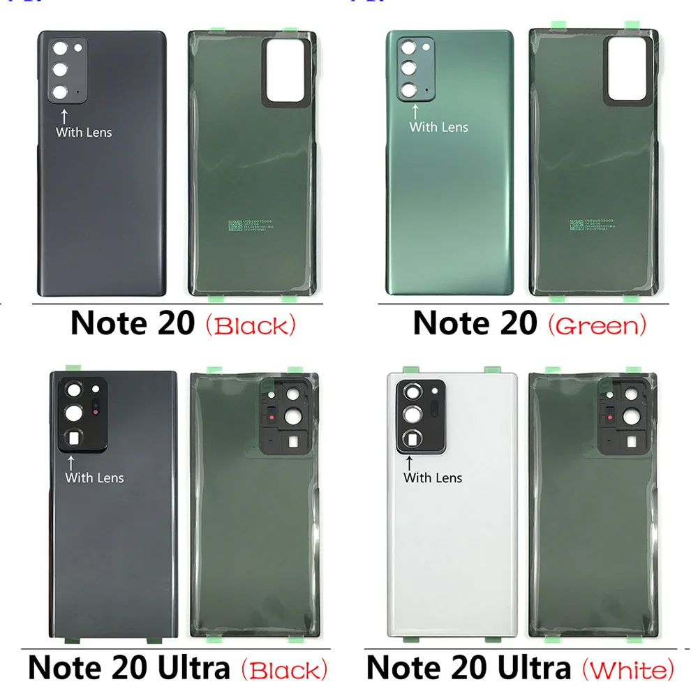 Naują Galinį Galinis Dangtelis Skirtas Samsung Galaxy Note 20 / 20 Pastaba Ultra Baterijos Durų Būsto Baterijos, Galinio Dangtelio Objektyvas 0