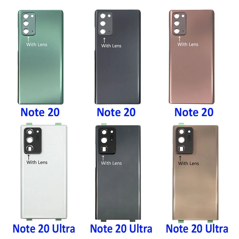 Naują Galinį Galinis Dangtelis Skirtas Samsung Galaxy Note 20 / 20 Pastaba Ultra Baterijos Durų Būsto Baterijos, Galinio Dangtelio Objektyvas 1