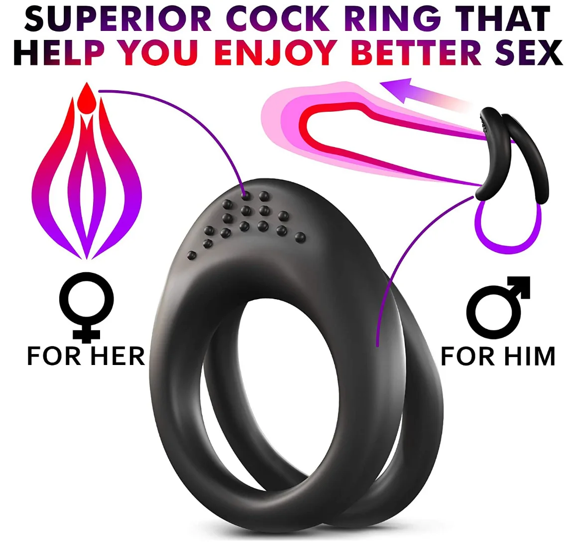 SAMOX Varpos Gaidys Žiedas ant Vyrų Atidėti Ejakuliacija, Erekcijos Sekso Žaislų Parduotuvė už Poros Sextoy Penisring Vyro Penis Didintuvas Žiedai 3