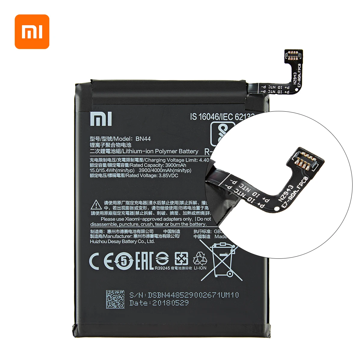 Xiao mi Originalus BN44 4000mAh Bateriją Xiaomi Hongmi Redmi 5 Plius BN44 Aukštos Kokybės Telefoną Pakeisti Baterijas +Įrankiai 4