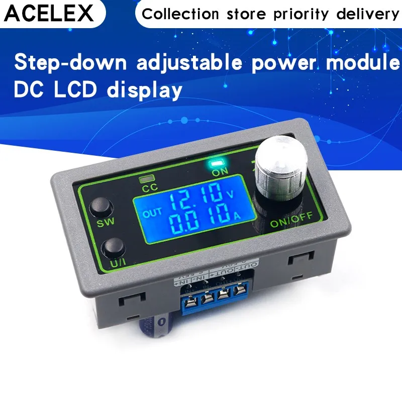 50V5A CNC step-down reguliuojamas maitinimo modulis įtampos ir srovės matuoklis nuolatinės įtampos nuolatinės srovės DC LCD ekranas 5